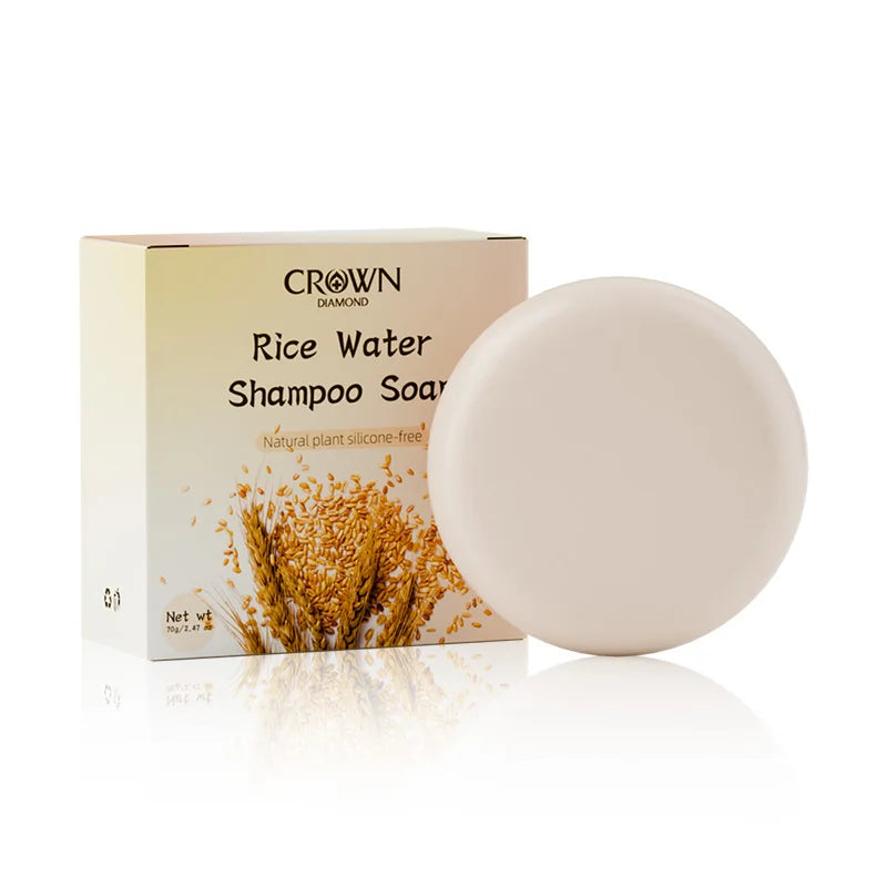 Organic Rice Water Shampoo Bar Natural Rice Soap for Hair Growth Deep Cleansing Solid Shampoo and Conditioner Bar Oil Control